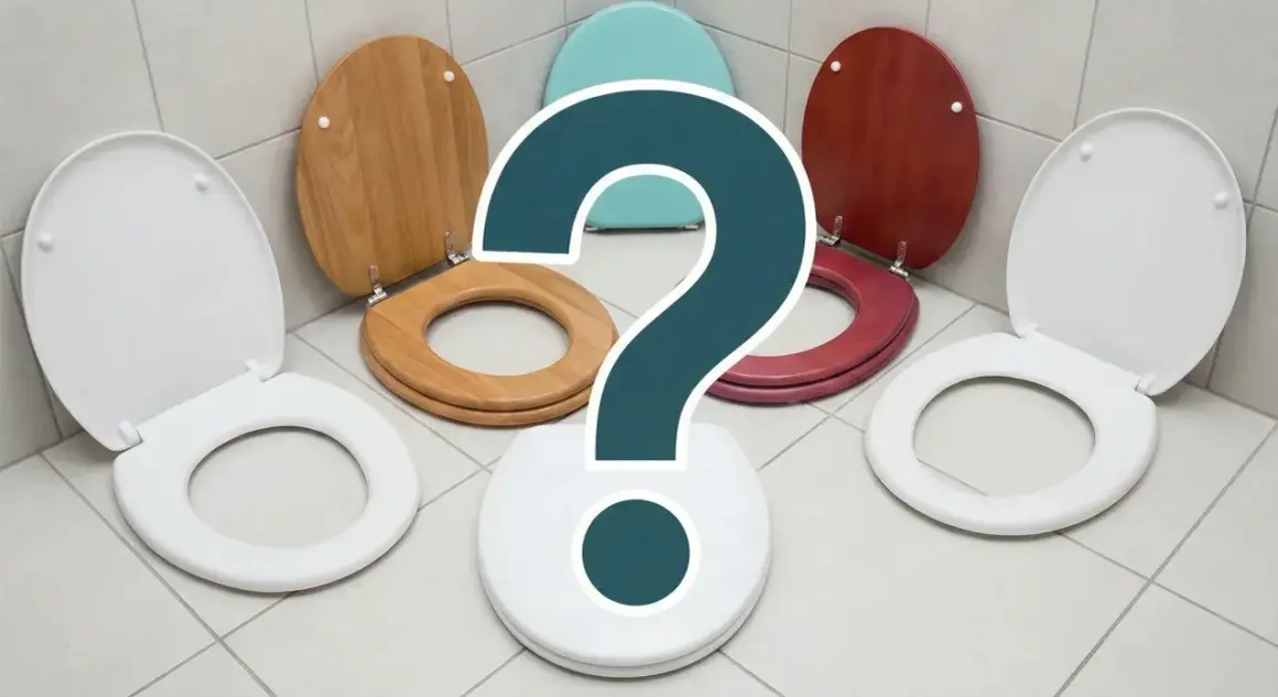 Choix de couleurs et de matériaux pour un abattant WC taille standard. Quel style pour votre salle de bain ?