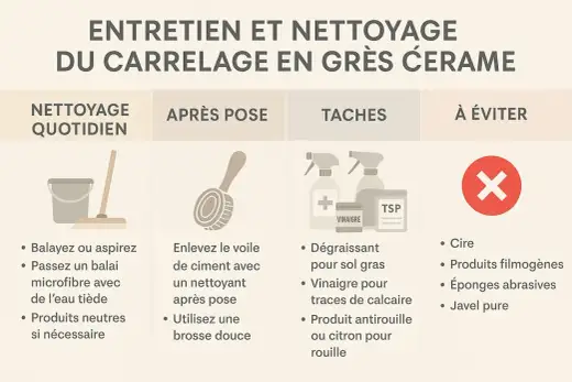 Nettoyer le carrelage sans traces - le guide pratique